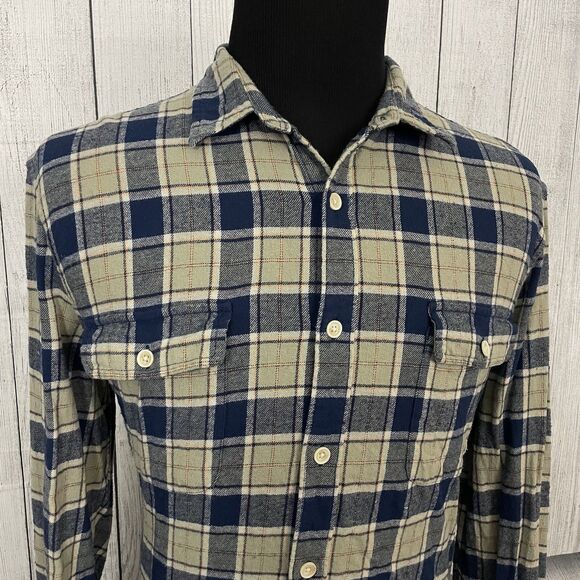 Lucky Brand Men's XL Multicolor Check Long Sleeve Button-Front Flannel Shirt - Picture 3 of 7